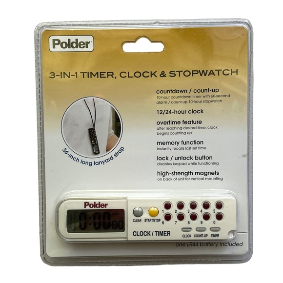 Polder Other New Polder 3in Timer Clock Stopwatch Poshmark
